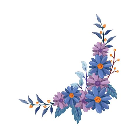 Purple Flower Arrangement With Watercolor Style 15738348 Png