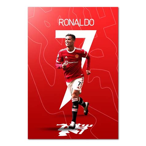 Cr7 Cristiano Ronaldo Poster Soccer Sport Wall Art Motivational