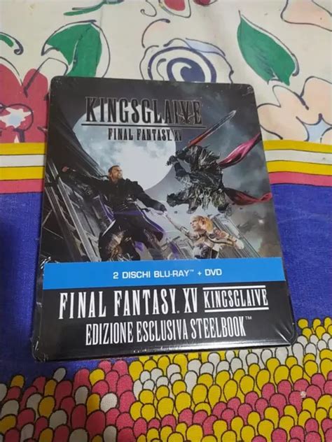 KINGSGLAIVE FINAL FANTASY XV STEELBOOK Blu Ray 2 Disc Set DVD