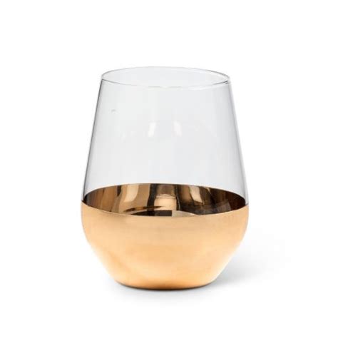 Stemless Wine Glass Gold – Kind Decor