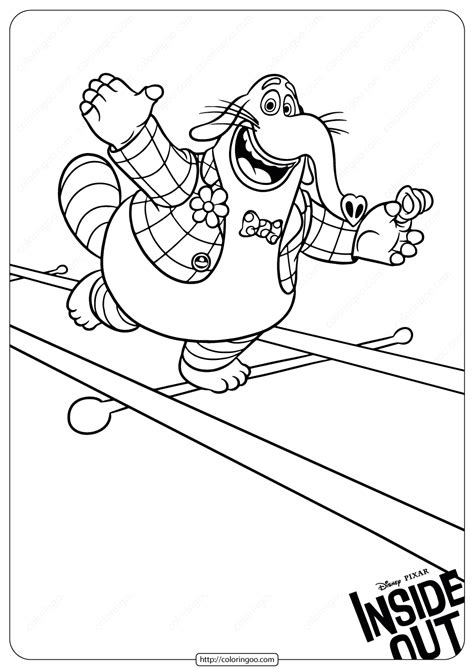 Bing Bong Coloring Pages Free Inside Out Coloring Pages Printables