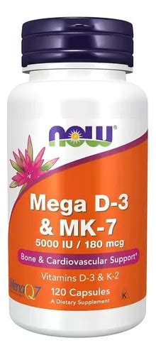 Vitamina Mega D Ui Y K Mk Mcg C Psulas Now Foods