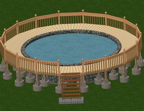 Building A Pool Deck With Deck Blocks | Home Design Ideas