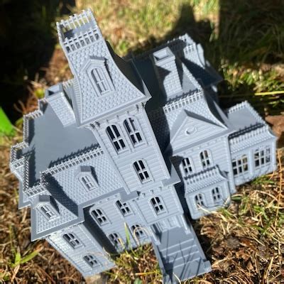 Addams Family House 3d Printed Building Model Paintable Architectural ...