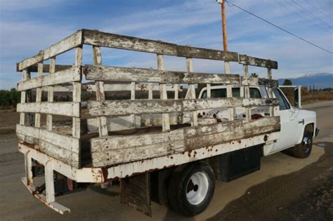 1987 Chevorlet C30 C 30 C20 C 20 C10 C 10 Flat Bed Stake Bed For Sale