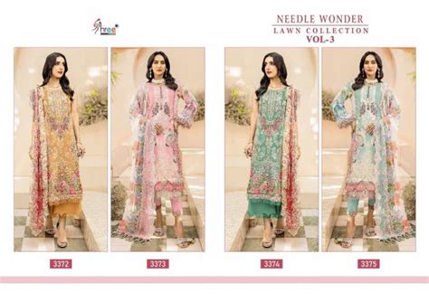 Needle Wonder Lawn Collection Vol Cotton Pakistani Suits Catalog