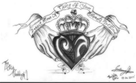 Celtic Claddagh Tattoo Design