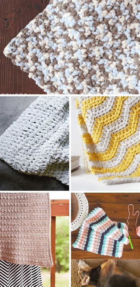 Simple Crochet Baby Boy Blanket