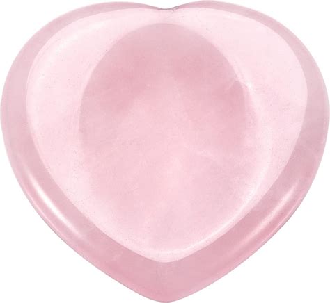 Crystaltears Rose Quartz Crystal Worry Stone Heart Shape Healing