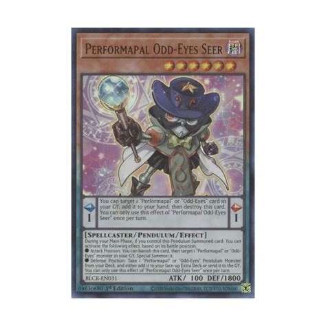 Performapal Odd Eyes Seer Blcr En031 Ultra Rare Duelshop