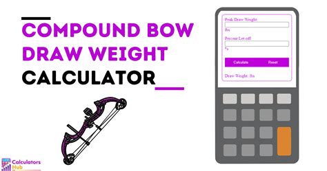 Compound Bow Draw Weight Calculator Online