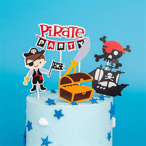 Pirate Ship Cupcake Toppers