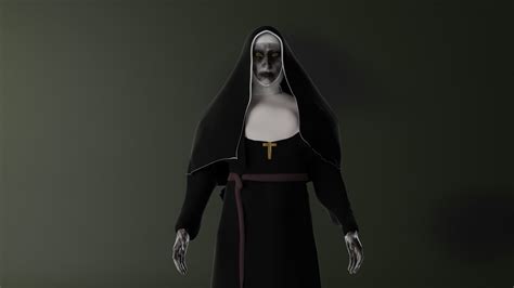 The Nun Valak demon 3D model rigged | CGTrader