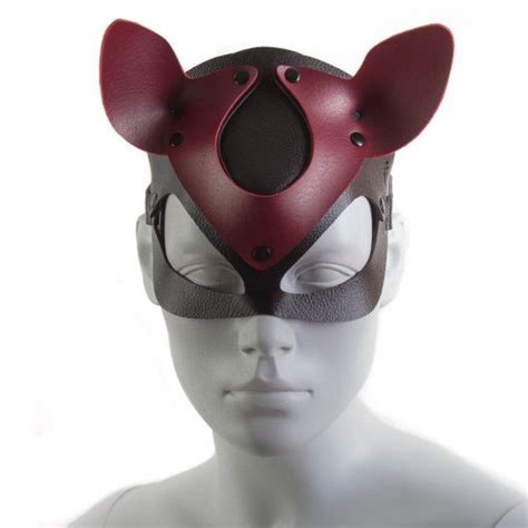 Sex Delivery Sex Shop Máscara Gato Vermelha e Preta