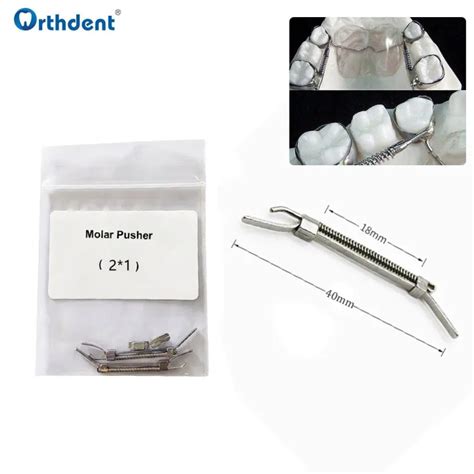 Pcs Dental Orthodontics Molar Pusher Distalizing Bracket Buccal Tube