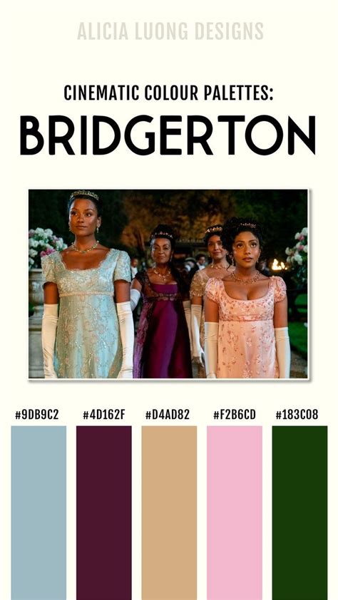 Bridgerton Colour Palette Bridgerton Inspiration Jewel Tones In