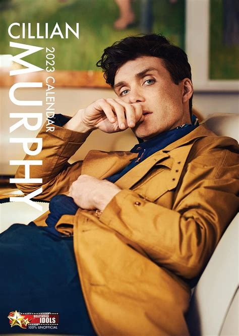 Cillian Murphy 2023 A3 Hollywood Idols Wirobound Wall Calendar The