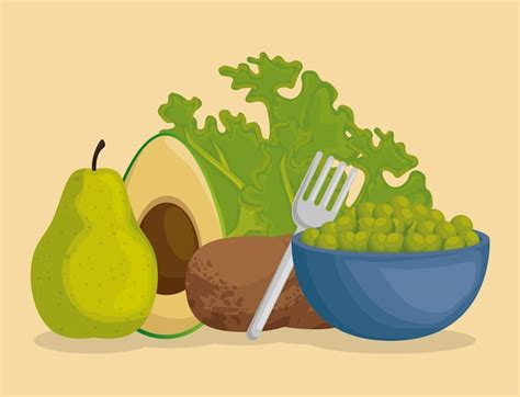 Premium Vector Healthy Food Menu Icons