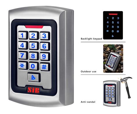 Standalone Metal Keypad Access Control RFID Reader Device S500MF W