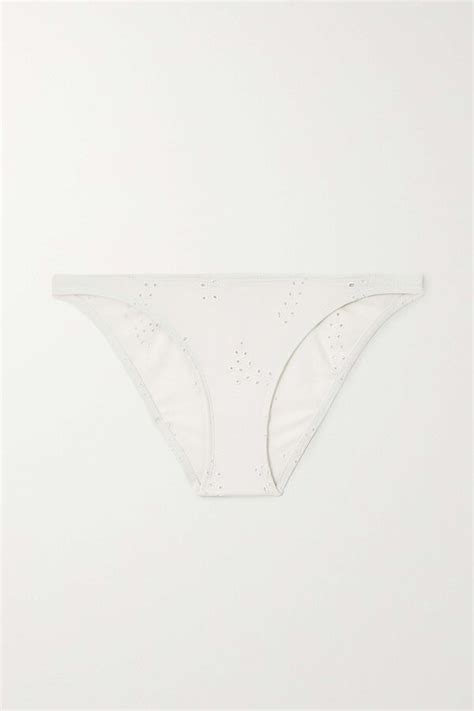 Chloe Eres Broderie Anglaise Bikini Briefs White Editorialist