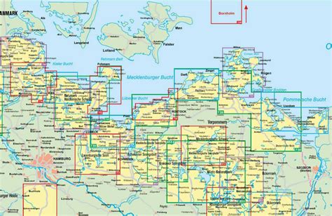 Kompass Wanderkarten Mecklenburg Vorpommern Ostseek Ste