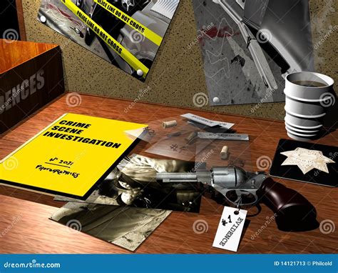 Crime Scene Investigation Stock Illustration Illustration Of Murderer