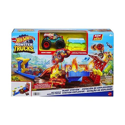 Hot Wheels Pista Monster Trucks Esta O De Explos O
