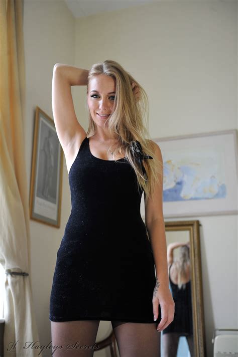 Hayley Marie Coppin In A Black Dress Scrolller