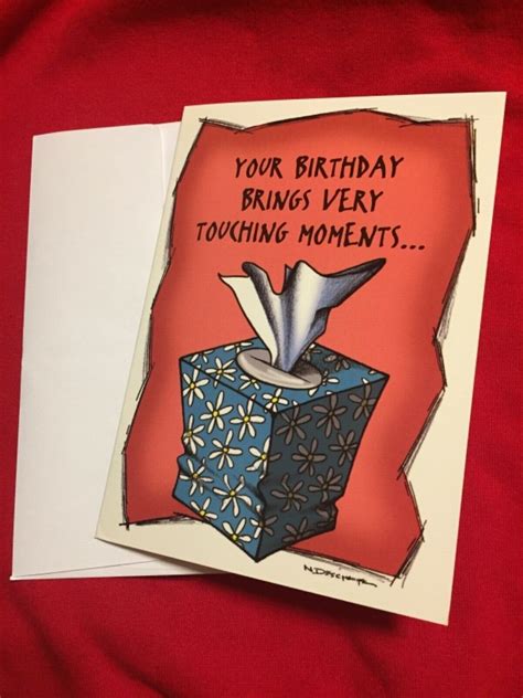 Naughty Greeting Card Funny Humor Sarcastic Joke Happy Birthday Vintage