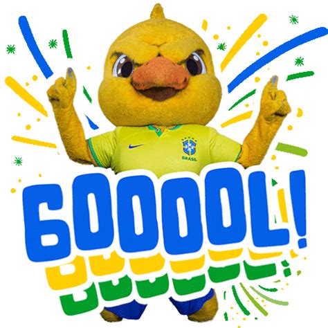 Gol Canarinho Brasileiro Sticker Gol Canarinho Brasileiro Cbf