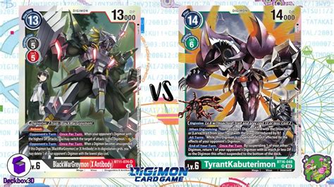 Digimon Tcg Local Match Blackwargreymon X Red Vs Tyrantkabuterimon