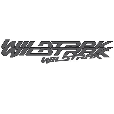 WILDTRAK DOOR TAILGATE DECAL SET FORD RANGER PX1 PX2 SILVER BLACK