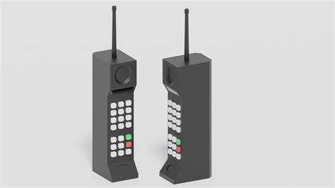 3d Model Motorola Dynatac Brick Phone Vr Ar Low Poly Cgtrader