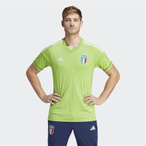 Italy 23 Goalkeeper Jersey Team Semi Sol Green2 Football Shirt