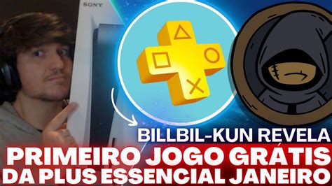 billbil kun REVELA O PRIMEIRO JOGO GRÁTIS da PS PLUS ESSENCIAL Janeiro