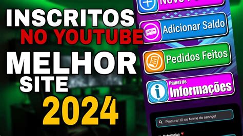 Como Ganhar Inscritos No Youtube Em 2024 Atualizado Site Para Ganhar