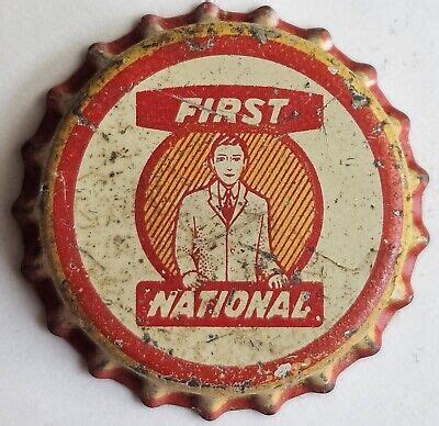 First National Cork Lined Soda Bottle Cap 1920 S Unused EBay