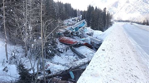 Scenes From Canadian Pacific Freight Train Derailment In Bc Youtube