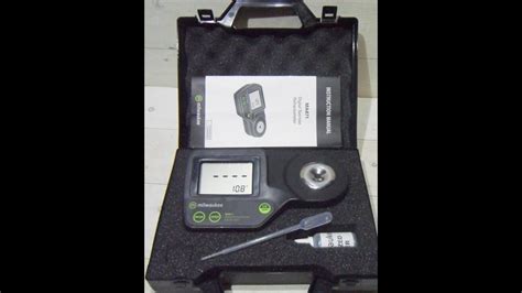 Milwaukee Ma Digital Brix Refractometer Youtube