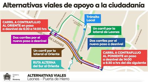 Monterrey habilitará nuevos carriles en Paseo de los Leones Telediario