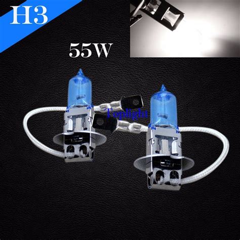 H3 Bright White 5000K 55w Xenon Halogen Headlight 2x Lamp Bulb #a9 Fog ...