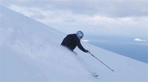 Off-piste ski day in Narvik, Norway. Ski Touring trip. Certified guide