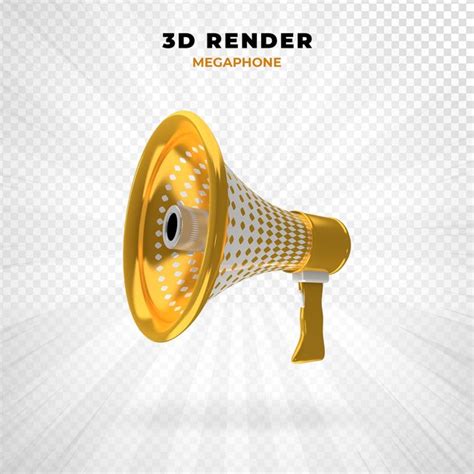 Premium Psd Megaphone Announcement Product Promotion D Rendering Psd