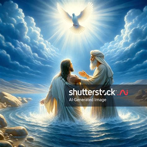 Jesus Being Baptized By John Baptist Ai Generated Image 2403757685