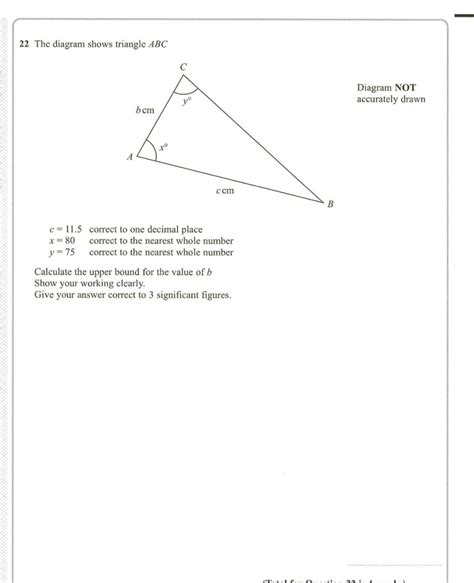 Solved The Diagram Shows Triangle Abc C Correct To Chegg