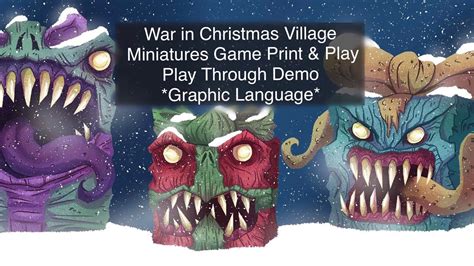 War In Christmas Village Print And Play Battle Report Graphic Language