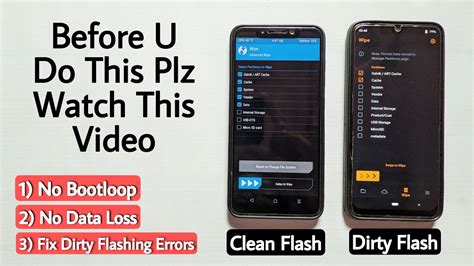 How To Clean Flash Dirty Flash Android Custom Roms Clean Flash Vs