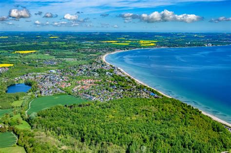 Scharbeutz von oben Meeres Küste der Ostsee in Scharbeutz im