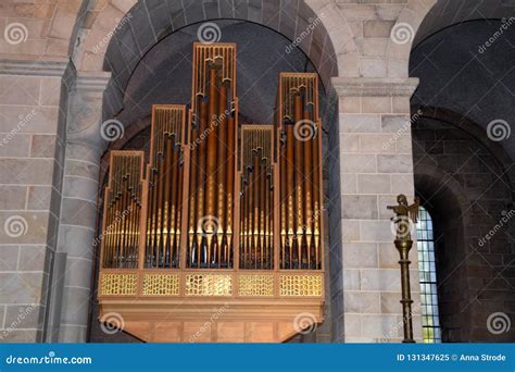 Lund, Sweden. 7 November 2018. Organ in the Lund Cathedral. Editorial ...