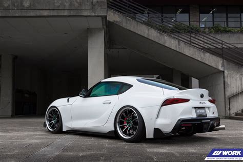 Toyota Supra Gr A White Work Emotion Zr Wheel Front